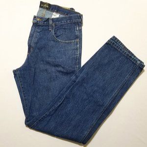 Redhead Men's Jeans Blue Pockets Dark‎ Wash Denim Classic Fit Size 34W X 36L
